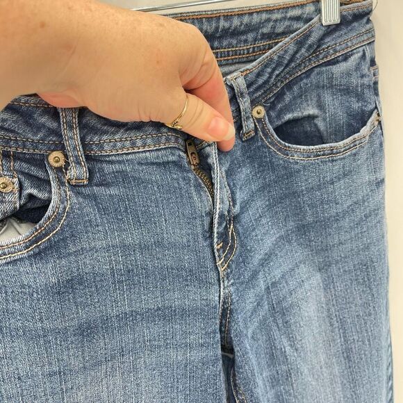 Aeropostale Womens Chelsea Bootcut Jeans Stretch Medium Wash Blue 6 Regular - Picture 6 of 9